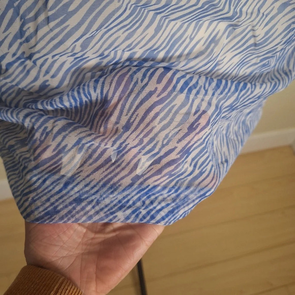 Equipment femme silk sleeveless button front sleeveless tunic top SZ XS - Picture 6 of 7